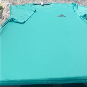 Adidas seafoam green climalite Tshirt - never worn